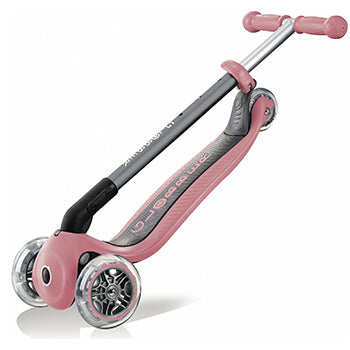 קורקינט לילדים 3 גלגלים גלובר פרימו מתקפל Globber Primo foldable היגוי בהטייה, גובה מתכוונן, צבע ורוד
