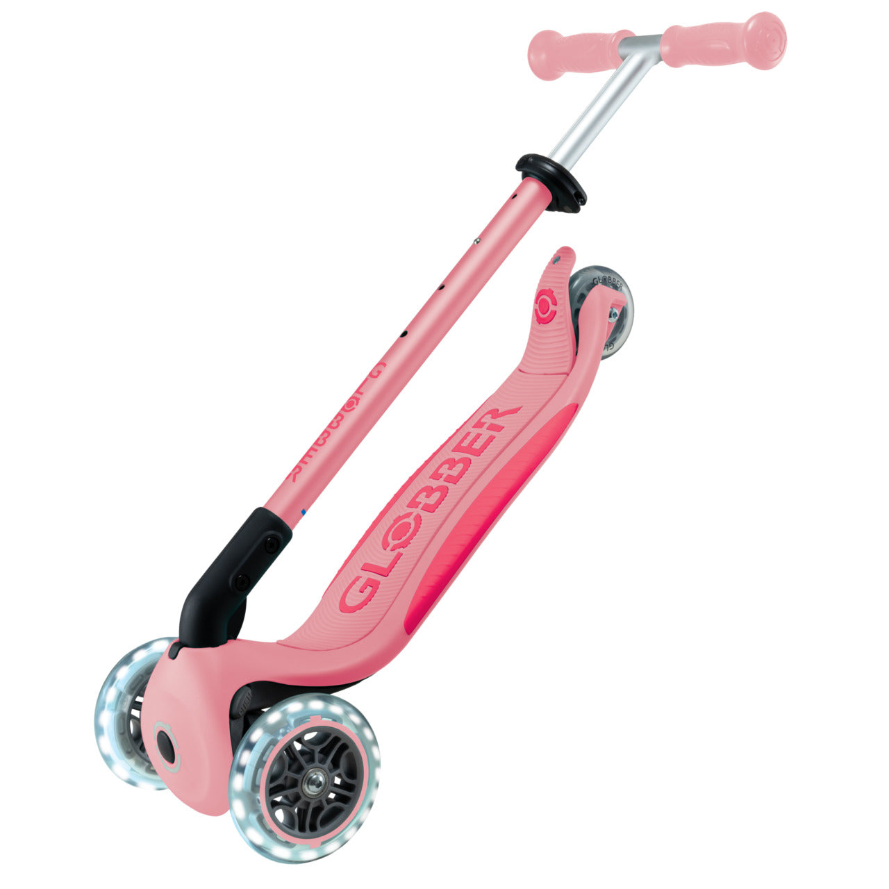 קורקינט 3 גלגלים גלובר פרימו פלוס לייטס PRIMO FOLDABLE PLUS LIGHTS ורוד פסטל ופוקסיה