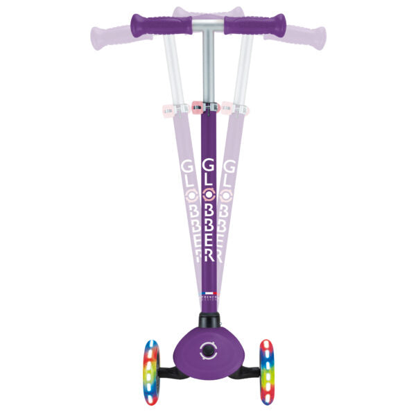 קורקינט לילדים 3 גלגלים גלובר פרימו עם אורות Globber Primo Lights היגוי בהטייה, גובה מתכוונן, צבע מנטה