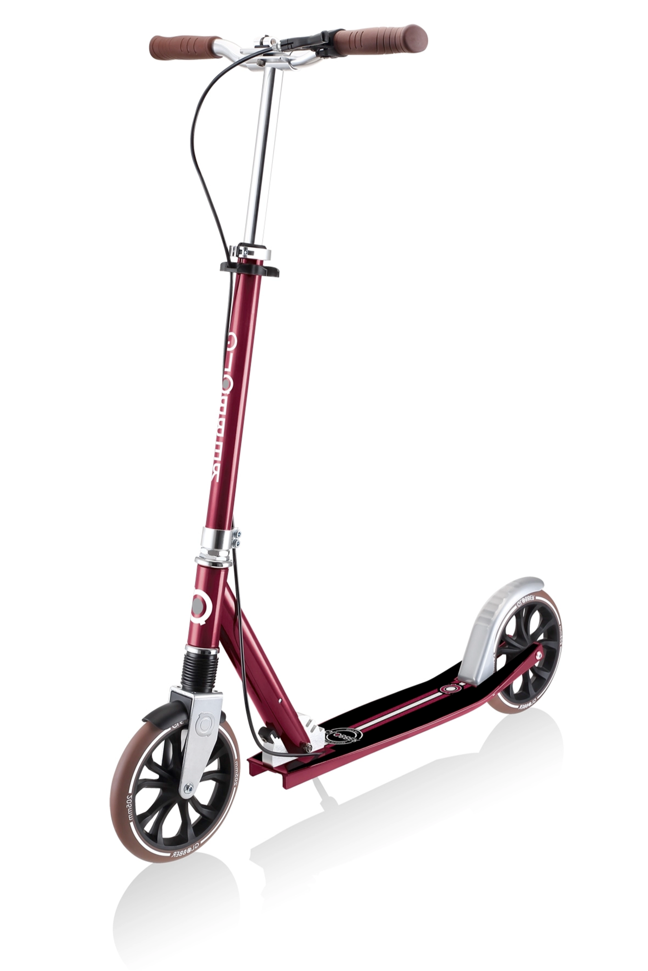 קורקינט גלגלים גדולים מתקפל גלובר GLOBBER NL 205 DELUXE לילדים נוער ובוגרים אדום