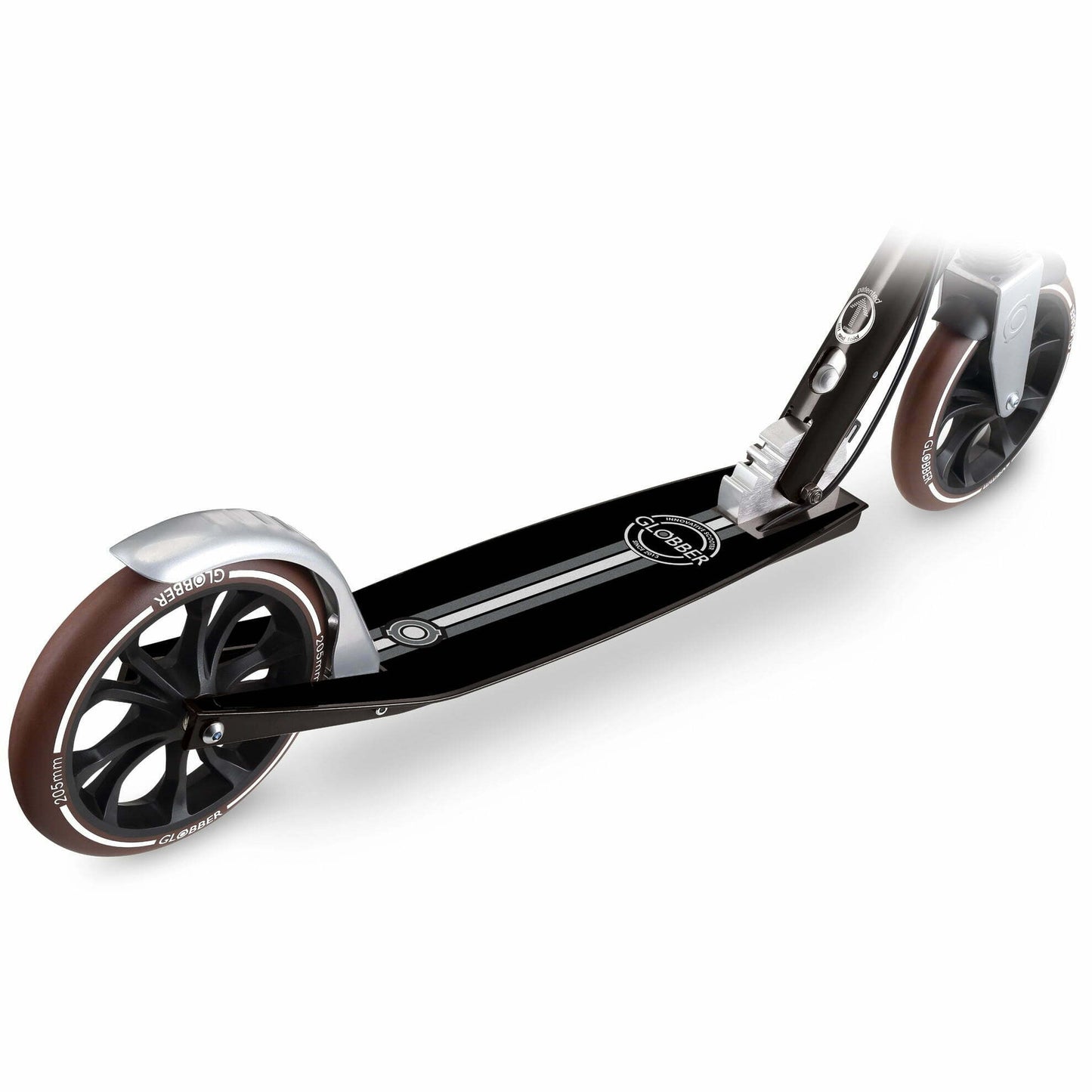 קורקינט גלגלים גדולים מתקפל גלובר GLOBBER NL 205 DELUXE לילדים נוער ובוגרים שחור