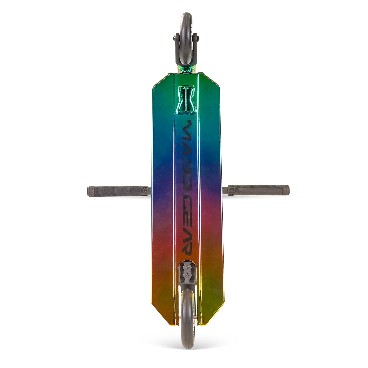 קורקינט פעלולים מקצועי לילדים 5-12 MG6 KINETIC בצבע נאו כרום שחור, סקוט קל משקל ועמיד של המותג הגדול בעולם Madd Gear