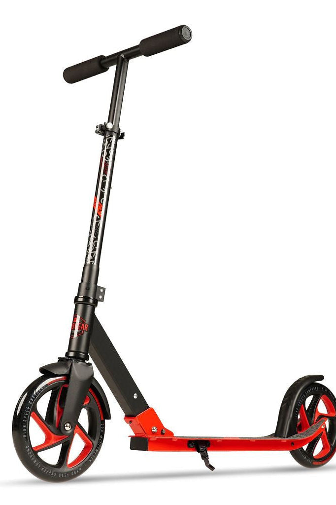 קורקינט מתקפל 2 גלגלים KRUZER 200 אדום שחור