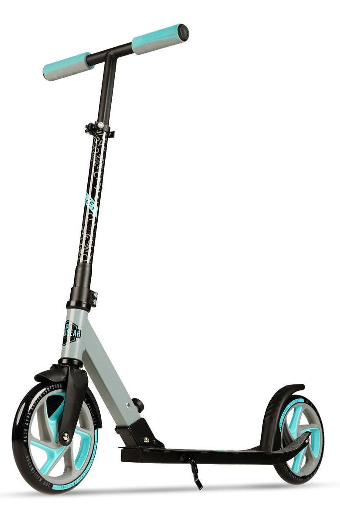 קורקינט מתקפל 2 גלגלים KRUZER 200 תכלת אפור