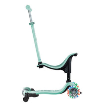 קורקינט 3 גלגלים גלובר גו אפ ספורטי Globber Go Up Sporty 360  נסיעה ב דחיפה/ ישיבה / עמידה  3 ב1  צבע ירוק מנטה