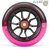 גלגל סינדיקט 120ממ MFX Syndicate AR120 wheel ליבת אלומיניום שחורה וצמיג שני צבעים שחור ורוד