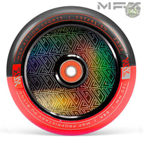 גלגל 120ממ MFX Corrupt קורפט ליבת אלומיניום מלאה וחלולה שחור אדום