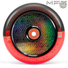 גלגל 120ממ MFX Corrupt קורפט ליבת אלומיניום מלאה וחלולה שחור אדום