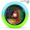 גלגל 120ממ MFX Corrupt קורפט ליבת אלומיניום מלאה וחלולה תכלת ירוק ליים