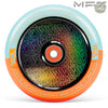 גלגל 120ממ MFX Corrupt קורפט ליבת אלומיניום מלאה וחלולה תכלת כתום
