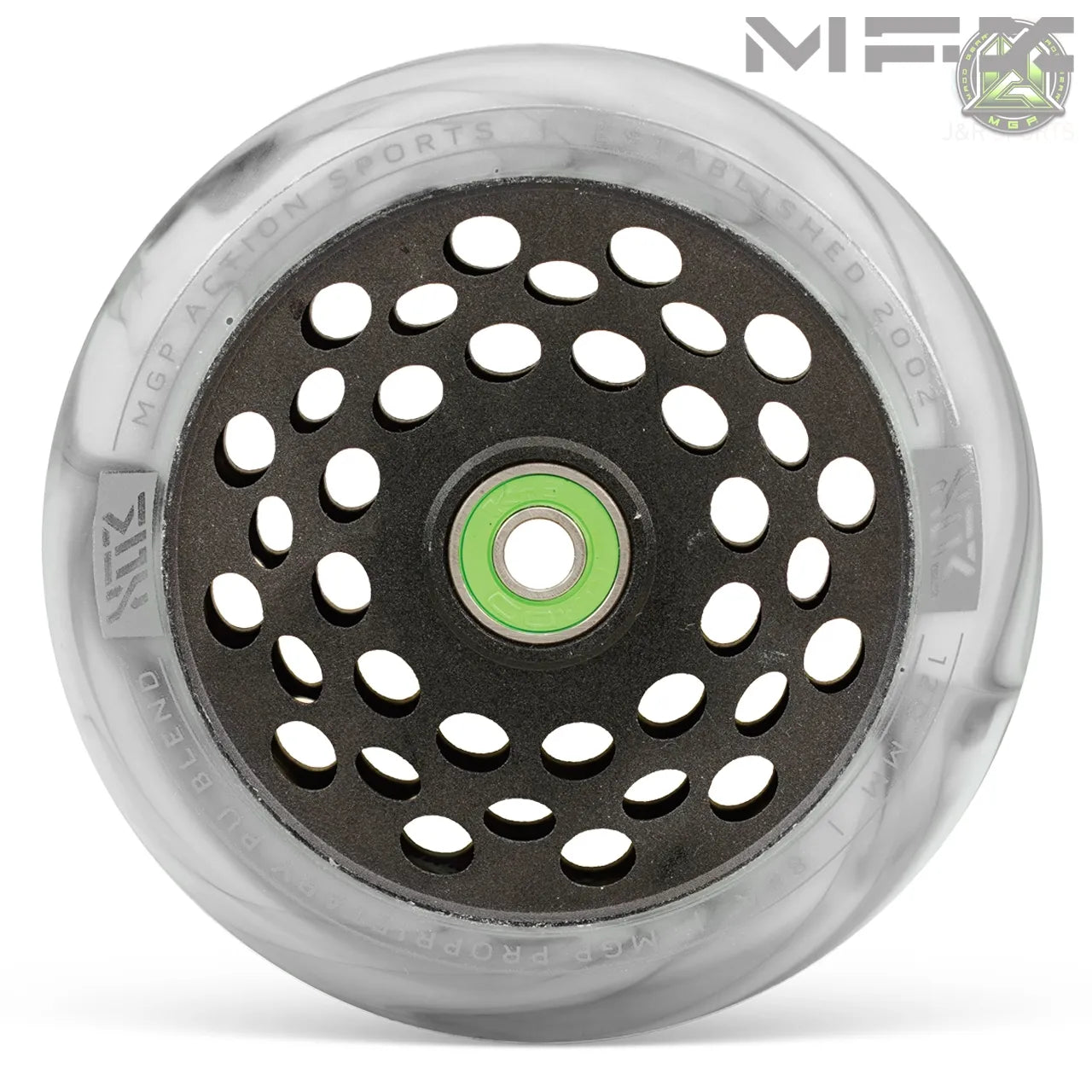 גלגל 120ממ MFX Scope סקופ ליבת אלומיניום חלולה ומחוררת שחור אפור בסגנון מעושן