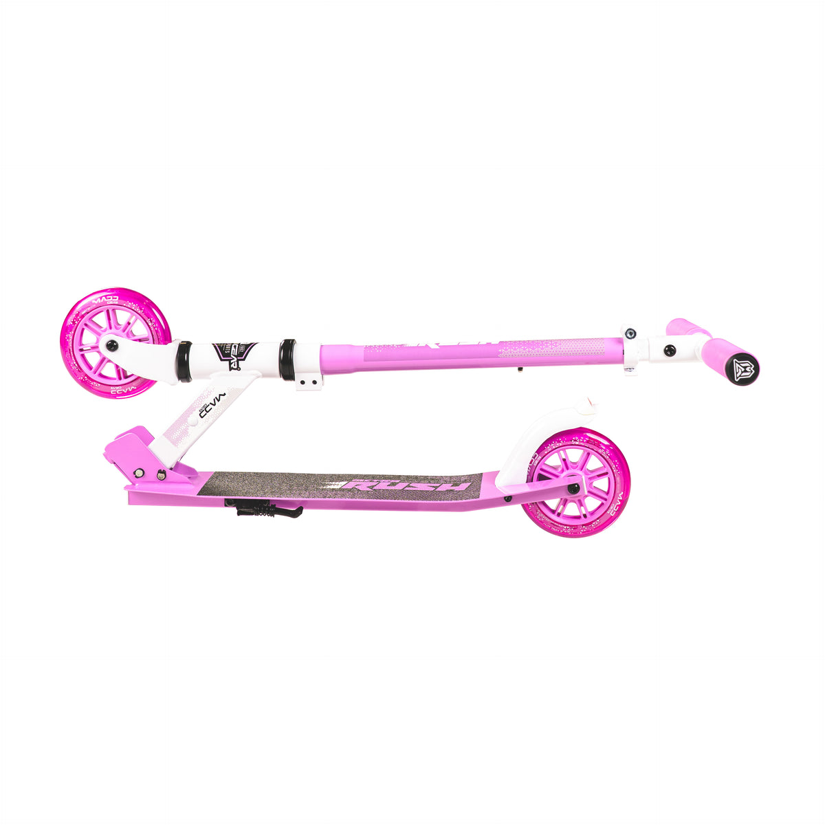 קורקינט מתקפל לילדים Madd Gear Metro Rush 125 Light-Up לבן/סגול