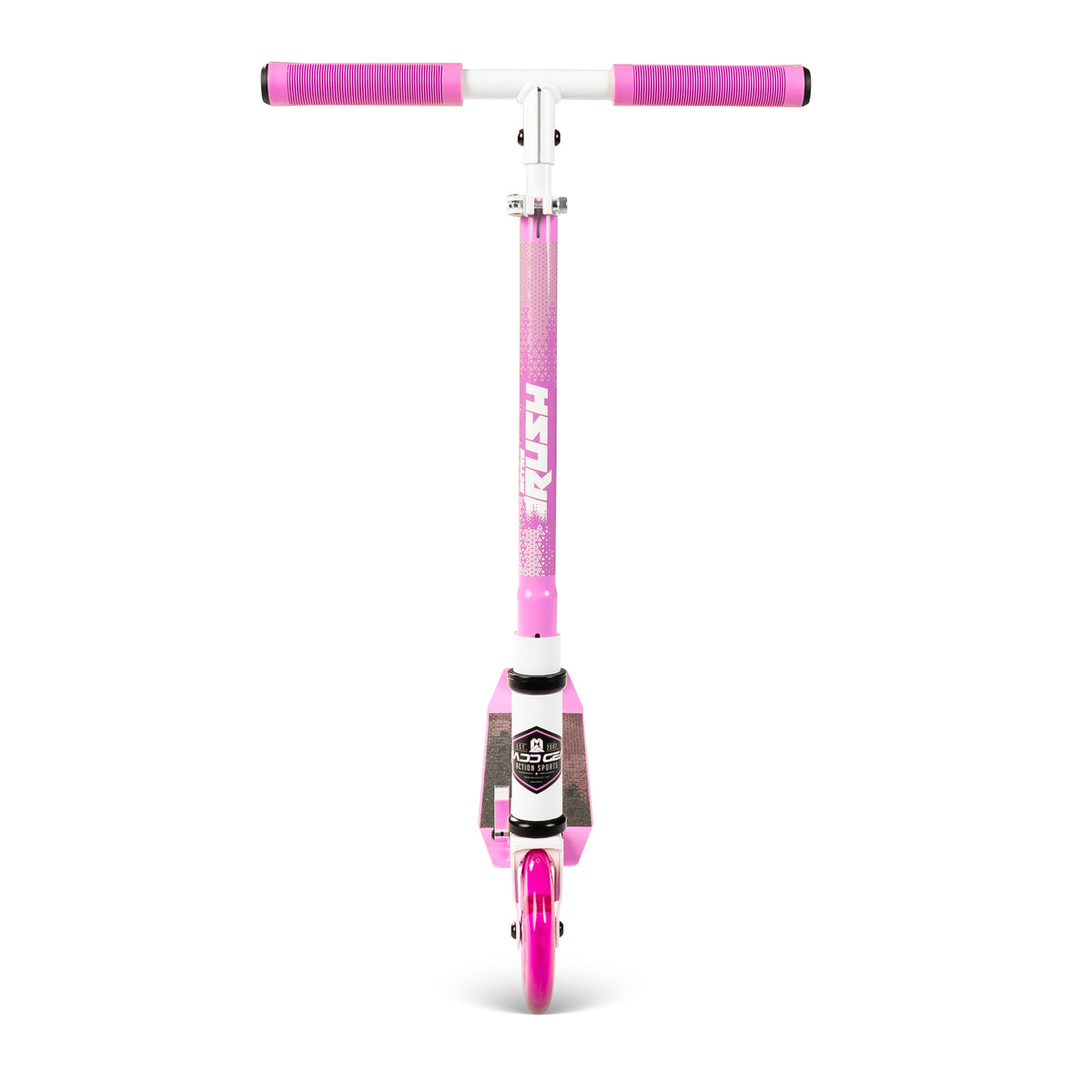 קורקינט מתקפל לילדים Madd Gear Metro Rush 125 Light-Up לבן/סגול