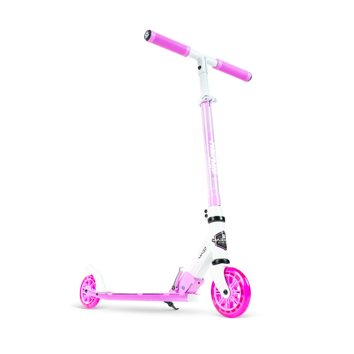 קורקינט מתקפל לילדים Madd Gear Metro Rush 125 Light-Up לבן/סגול