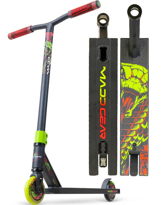 קורקינט פעלולים מקצועי לילדים MGP דגם MG2 Obsidian Venom בצבע ירוק שחור
