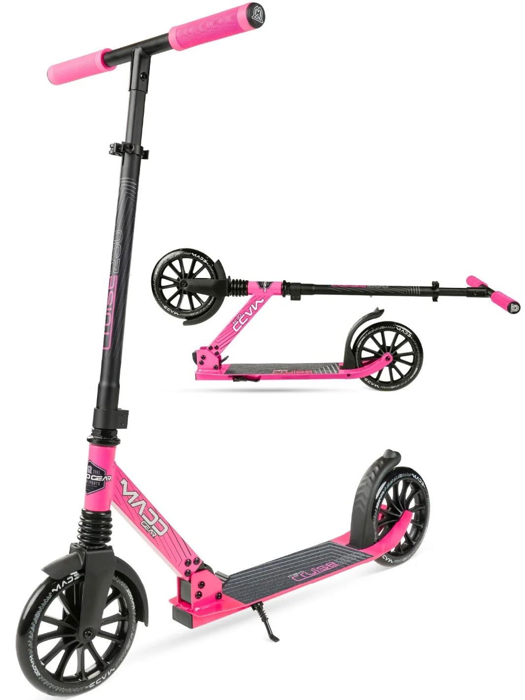 קורקינט מתקפל לנוער ומבוגרים Madd Gear Metro Cruise 250 שחור/ורוד