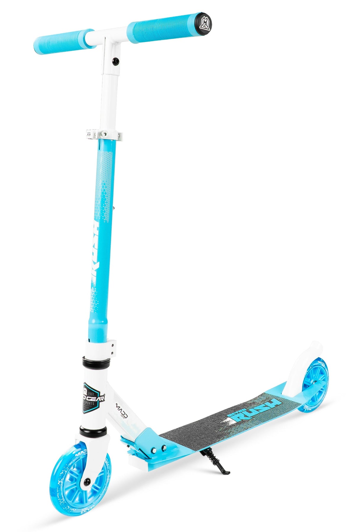 קורקינט מתקפל לילדים Madd Gear Metro Rush 125 Light-Up לבן/כחול