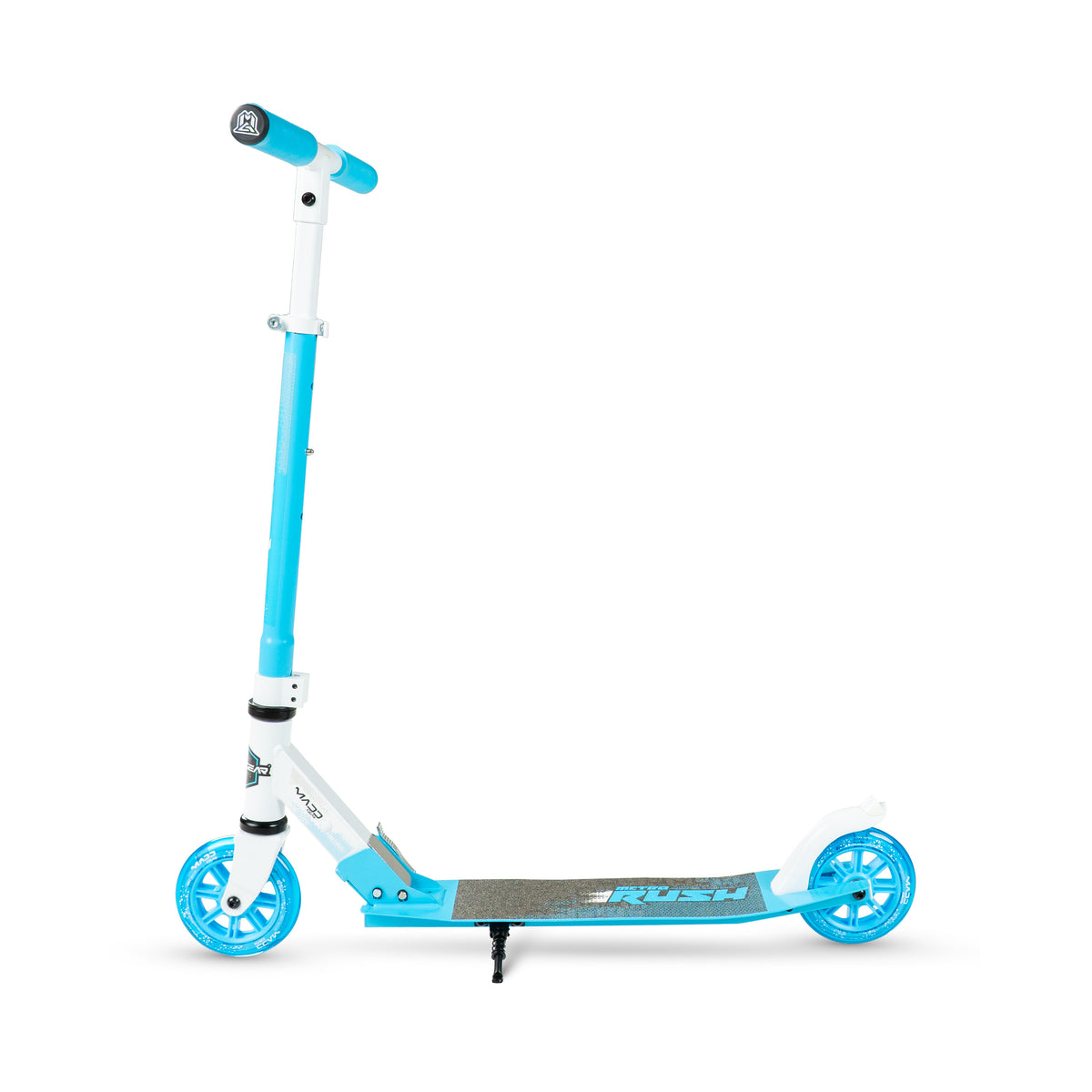 קורקינט מתקפל לילדים Madd Gear Metro Rush 125 Light-Up לבן/כחול