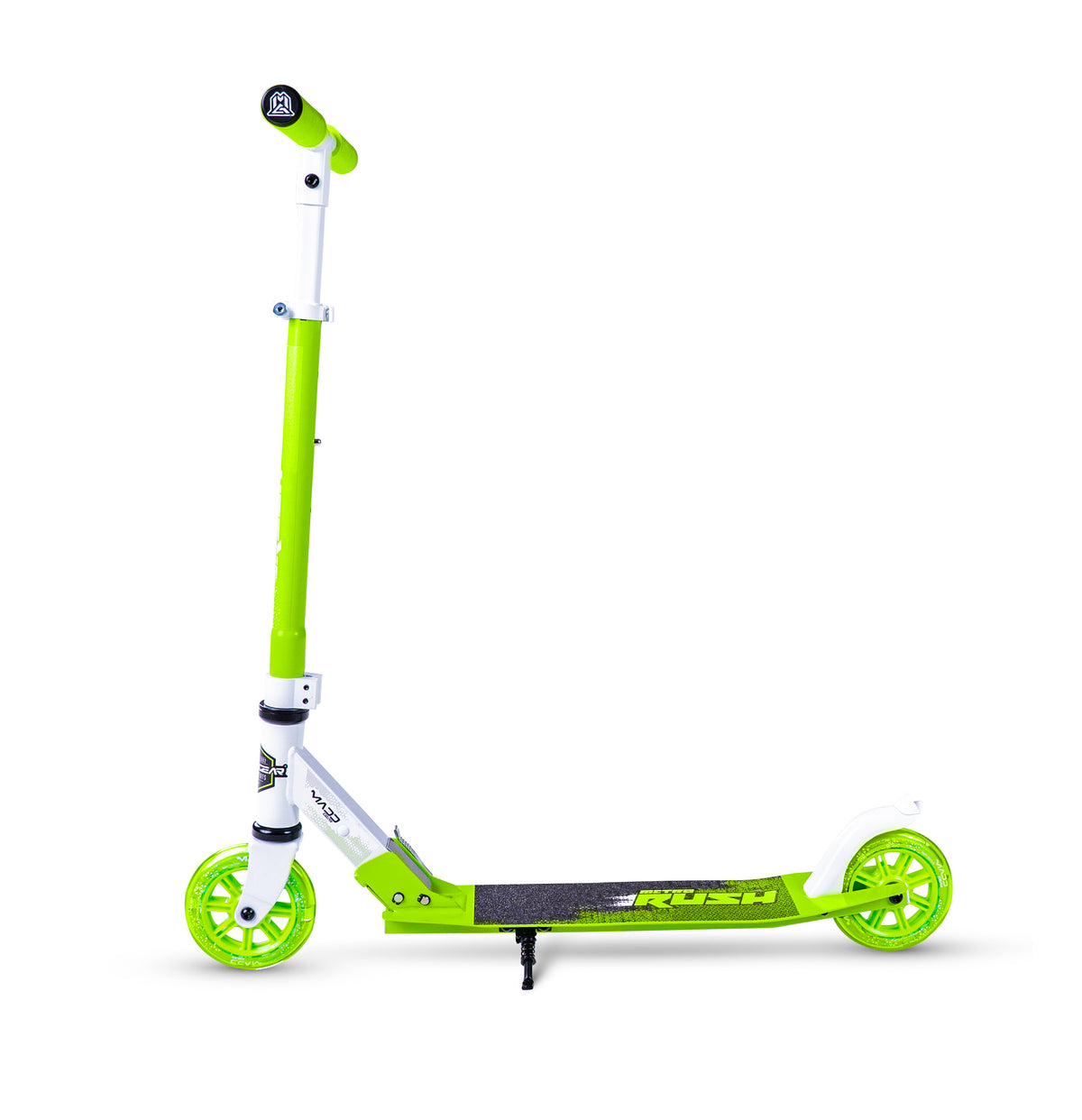 קורקינט מתקפל לילדים Madd Gear Metro Rush 125 Light-Up לבן/ירוק