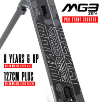 קורקינט פעלולים מקצועי לילדים 5-12  MG3 ZEN בצבע שחור, סקוט קל משקל ועמיד של המותג הגדול בעולם Madd Gear