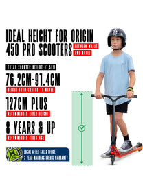 קורקינט פעלולים MGP Origin 450 |  קל משקל 3.08 ק"ג | מגיל 8+