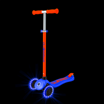 קורקינט 3 גלגלים חכם לילדים כחול Globber דגם Primo PLUS Lights NEON – סדרת Ecologic מוצר זה זמין לפרה-אורדר. המשלוח יתבצע החל מתאריך 18.6.2026