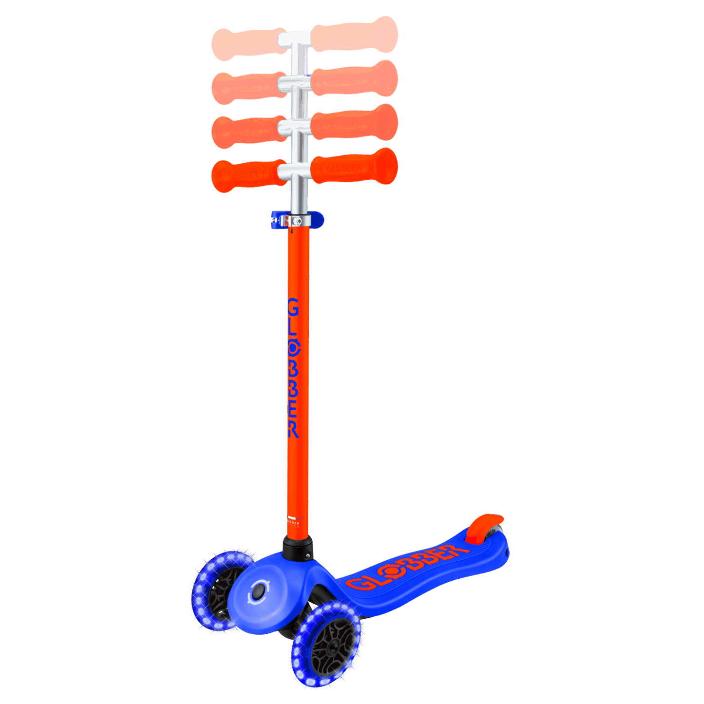 קורקינט 3 גלגלים חכם לילדים כחול Globber דגם Primo PLUS Lights NEON – סדרת Ecologic מוצר זה זמין לפרה-אורדר. המשלוח יתבצע החל מתאריך 18.6.2026
