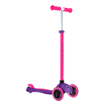 קורקינט 3 גלגלים חכם לילדים ורוד Globber דגם Primo PLUS Lights NEON – סדרת Ecologic מוצר זה זמין לפרה-אורדר. המשלוח יתבצע החל מתאריך 18.6.2026