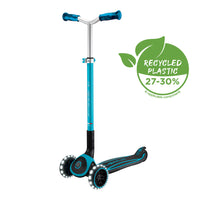 קורקינט 3 גלגלים לילדים Globber Ace Lights Black Blue | מגיל 4+