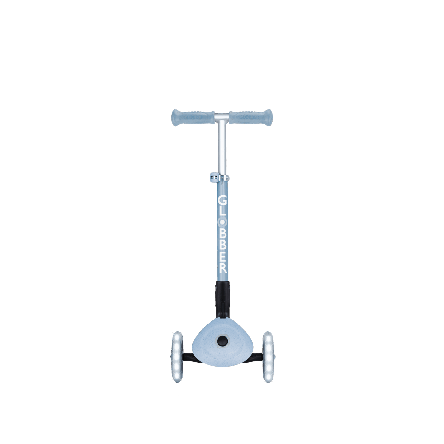 קורקינט 3 גלגלים מתקפל לילדים Globber דגם Primo Junior Lights (האורות ניתנים לביטול) – סדרת Ecologic בלוברי תכלת