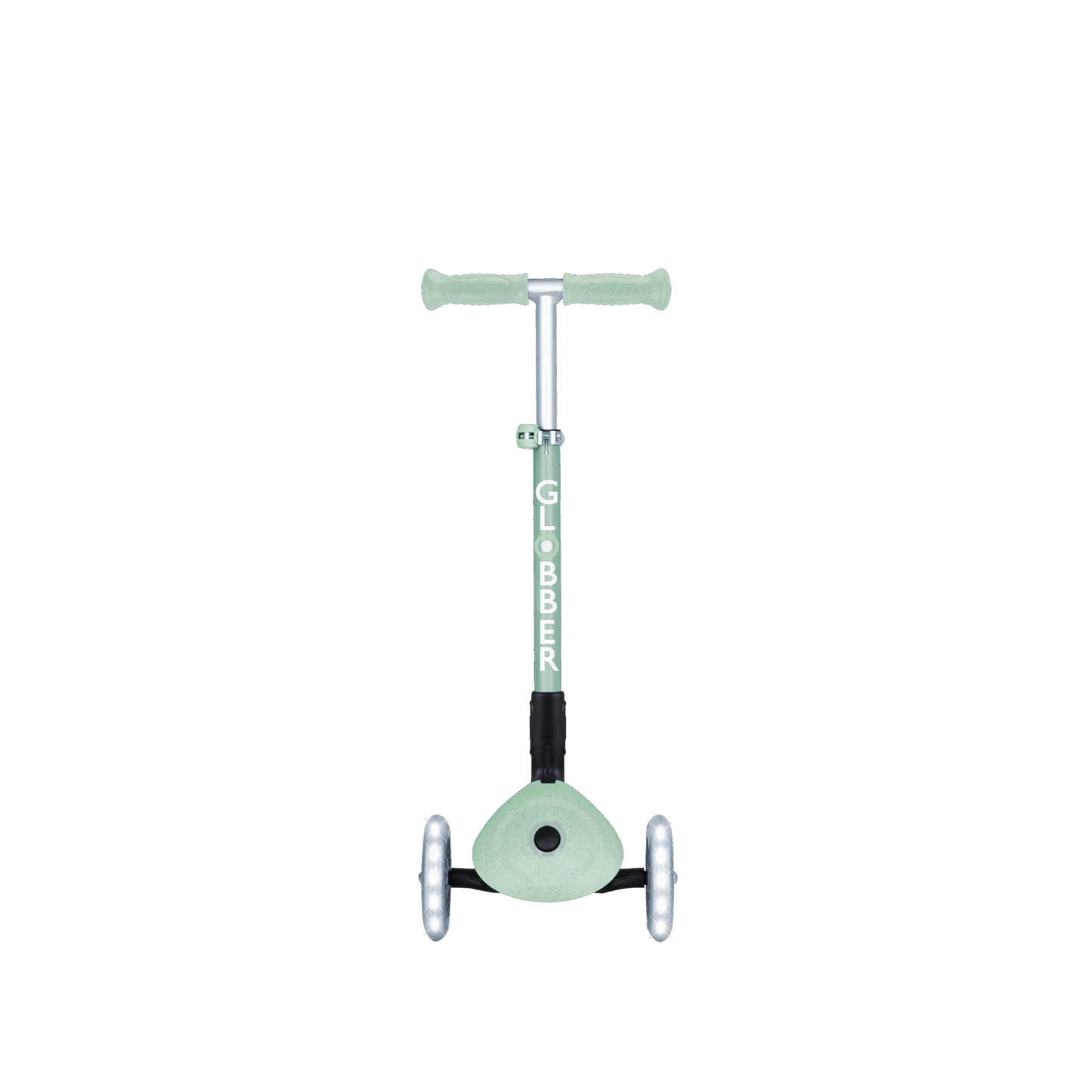 קורקינט 3 גלגלים מתקפל לילדים Globber דגם Primo Junior Lights (האורות ניתנים לביטול) – סדרת Ecologic פיסטוק