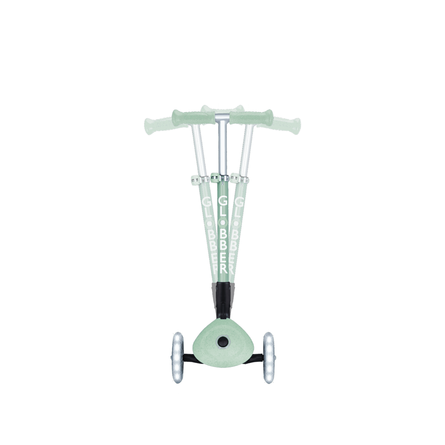 קורקינט 3 גלגלים מתקפל לילדים Globber דגם Primo Junior Lights (האורות ניתנים לביטול) – סדרת Ecologic פיסטוק