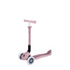 קורקינט לילדים 3 גלגלים גלובר פרימו ג'וניור מתקפל עם אורות בגלגלים (האורות ניתנים לביטול) Globber Primo Junior foldable מנגנון היגוי בהטייה, גובה מתכוונן, צבע ורוד