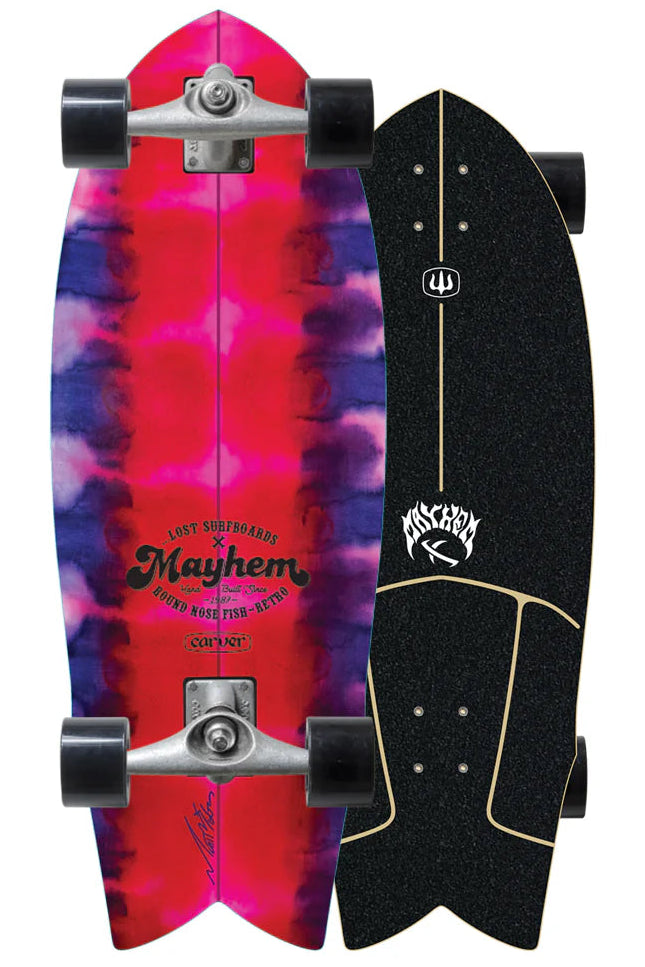 סקייטבורד קארבר 29.5" ...Lost RNF Retro Tie Dye - CX Complete