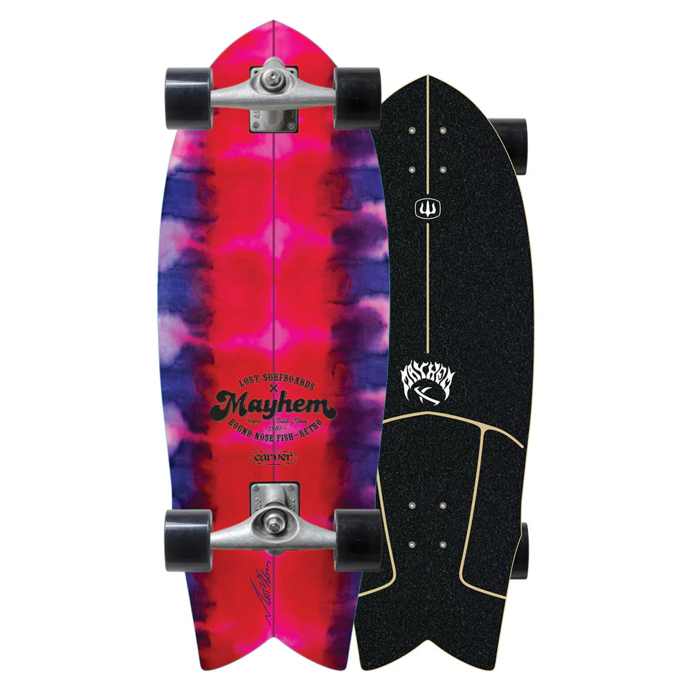 סקייטבורד קארבר 29.5" ...Lost RNF Retro Tie Dye - CX Complete