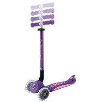 GLOBBER ELITE LIGHTS קורקינט לילדים גלובר עם אורות- צבע סגול ורוד