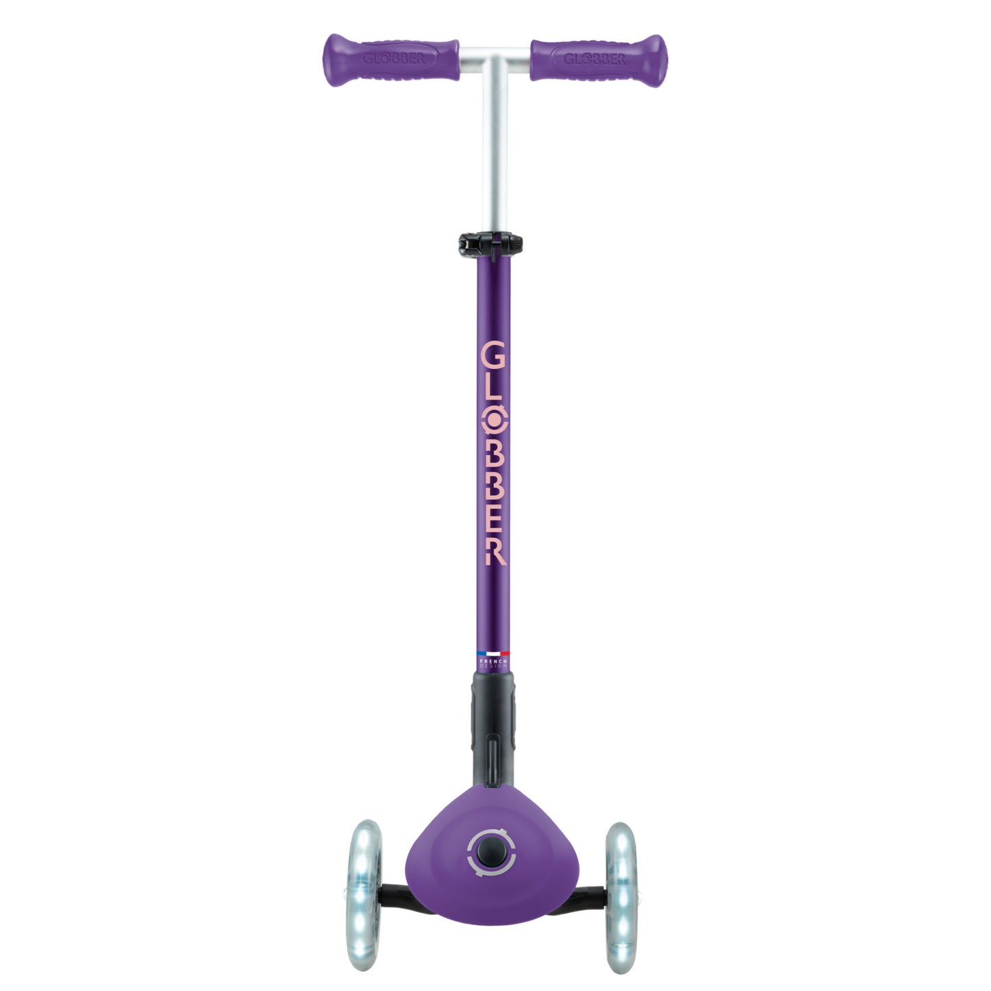 GLOBBER ELITE LIGHTS קורקינט לילדים גלובר עם אורות- צבע סגול ורוד