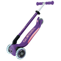 GLOBBER ELITE LIGHTS קורקינט לילדים גלובר עם אורות- צבע סגול ורוד