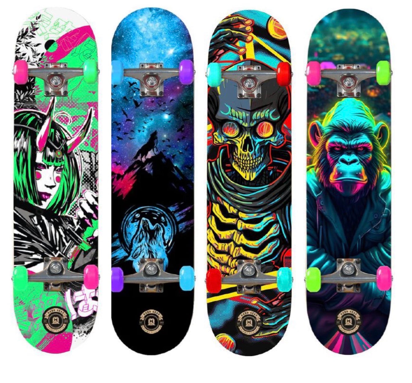 סקייטבורד Madd Gear 31" Kickflip Spec דגם NOLLIE מקצועי למתחילים ומקדמים  ESQUILITO