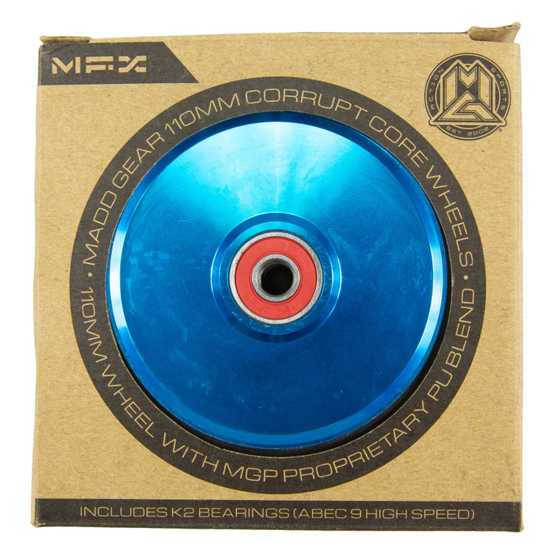 Mfx גלגל לקורקינט פעלולים MFX Corrupt 110mm | ליבה חלולה Hollow Core | BLU ...