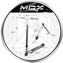 קורקינט פעלולים MGX E1 Extreme אקסטרים כסוף שחור
