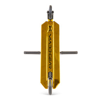 קורקינט פעלולים מקצועי לילדים 5-12  MG6 KINETIC בצבע זהב, סקוט קל משקל ועמיד של המותג הגדול בעולם Madd Gear מתאים לסקייטפארק ולפארק