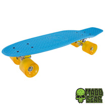 סקייטבורד Madd Gear Retro Skins | דגם אולד-סקול 22.5 אינץ' | BLUE / YELLOW