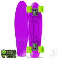 סקייטבורד Madd Gear Retro Skins | דגם אולד-סקול 22.5 אינץ' | PURPLE / LIME