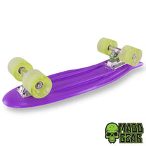 סקייטבורד Madd Gear Retro Skins | דגם אולד-סקול 22.5 אינץ' | PURPLE / LIME