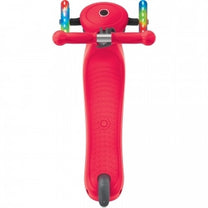 קורקינט לילדים 3 גלגלים גלובר פרימו לייטס Globber Primo Lights מנגנון היגוי בהטייה, גובה מתכוונן, צבע אדום