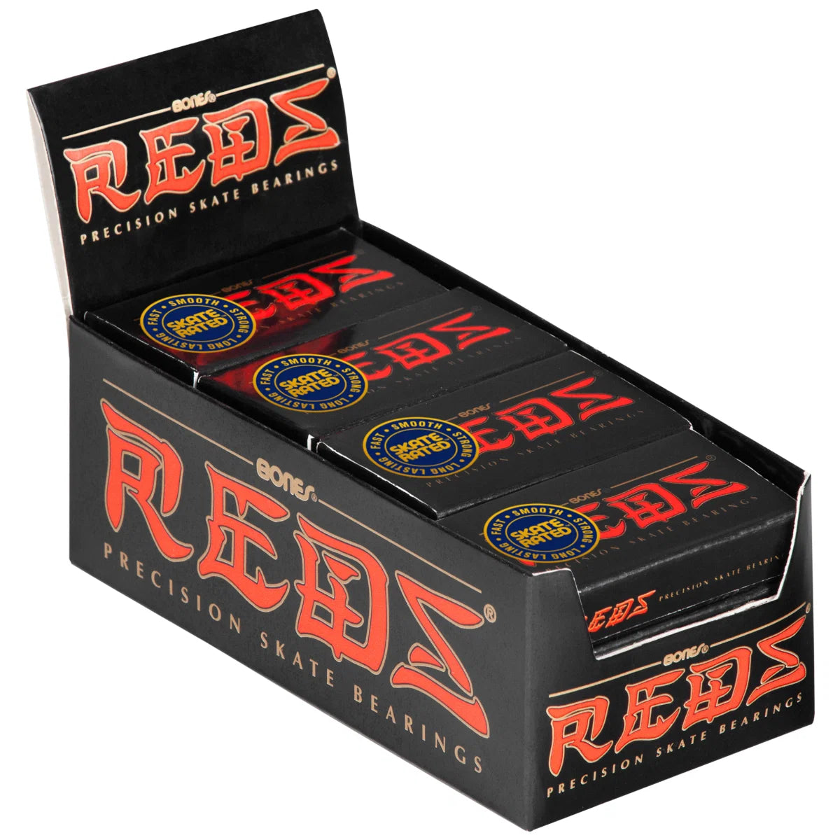 זוג מיסבי Bones Reds Bearings | מארז 2 יחידות | Skate Rated