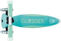 קורקינט אורות מתקפל לילדים Globber Elite Lights Glow -צבע מנטה