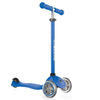 קורקינט כיף 3 גלגלים גלובר פרימו Globber Primo מנגנון היגוי בהטייה, גובה מתכוונן, צבע כחול