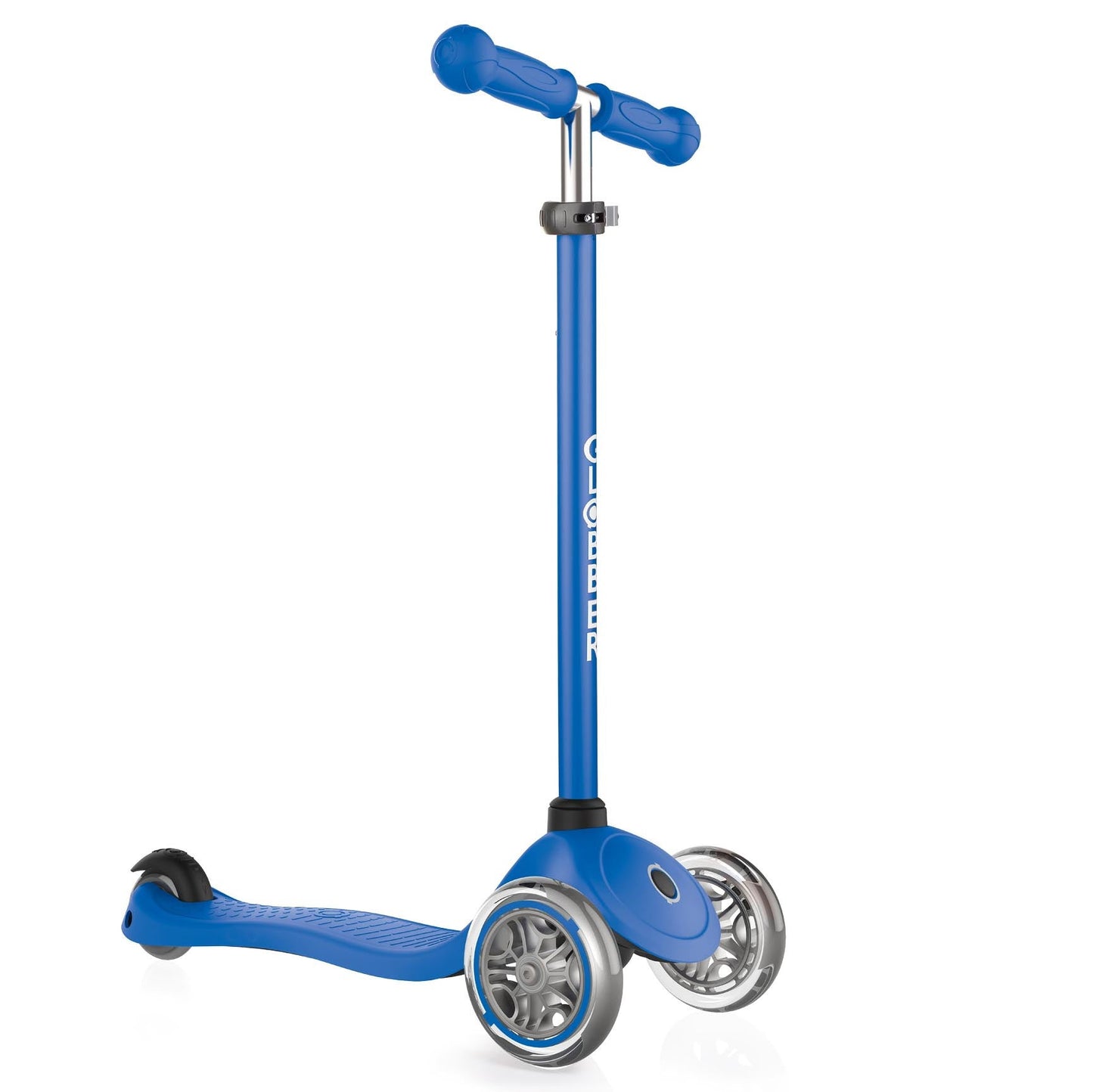 קורקינט כיף 3 גלגלים גלובר פרימו Globber Primo מנגנון היגוי בהטייה, גובה מתכוונן, צבע כחול